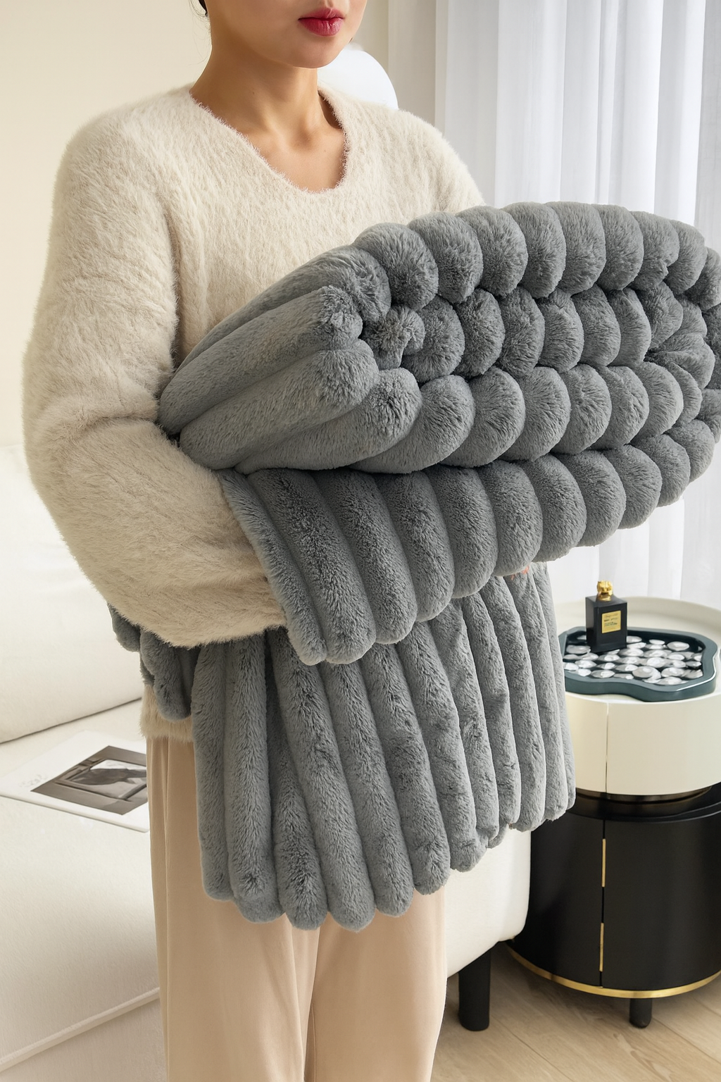 SnugsBerrie Striped Ulra-Soft Blanket