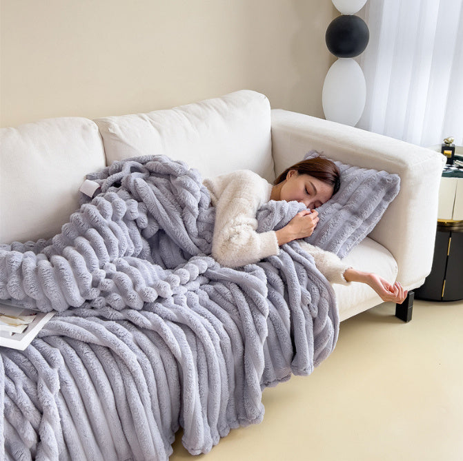 SnugsBerrie Striped Ulra-Soft Blanket